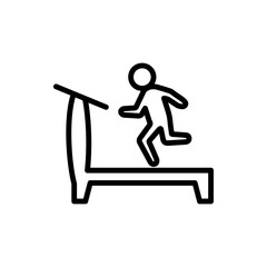 treadmill icon illustration