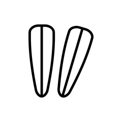 hair barrette icon illustration