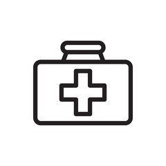 first aid kit icon illustration