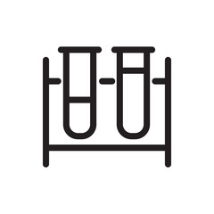 test tube icon illustration