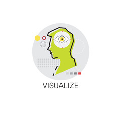Visualize Technology Digital Visualization Icon Vector Illustration