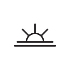 sun rise icon illustration