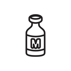 milk icon illustration