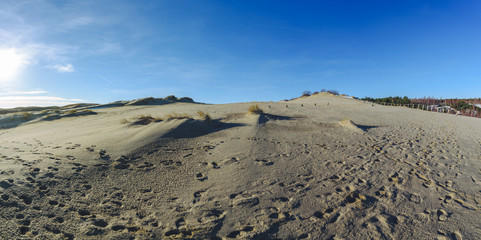 Parnidis dune (also known as The Lithuanian Sahara). Sunny winter day. Nida, Lithuania