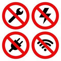No Repair, No Llightning, No Plug and No Wifi Symbols