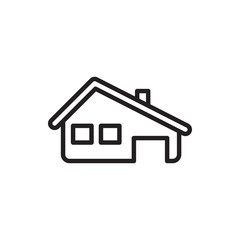house building icon illustration