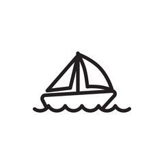 boat icon illustration