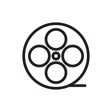 movie tape icon illustration