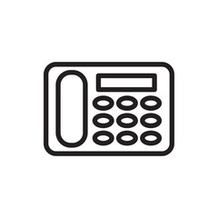 desk phone icon illustration