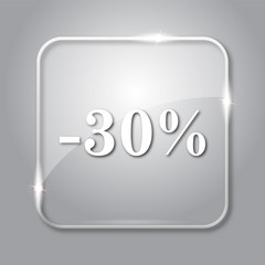 30 percent discount icon