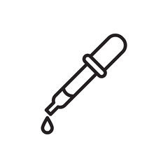 pipette icon illustration