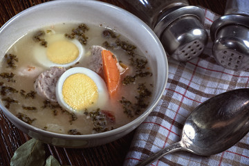 Easter soup on homemade sourdough