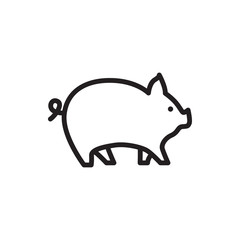 pig icon illustration