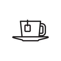 Obraz premium tea icon illustration