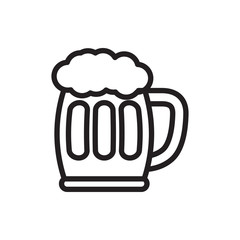 beer mug icon illustration