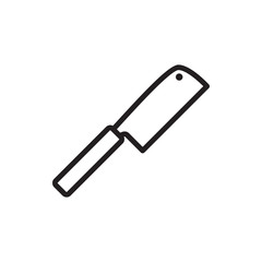butcher knife icon illustration