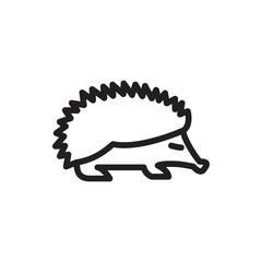 hedgehog icon illustration © HN Works