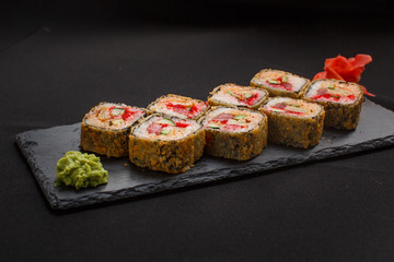 Japanese food hot roll with tuna