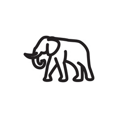 elephant icon illustration