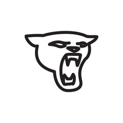 panther icon illustration