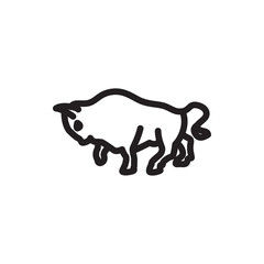 buffalo icon illustration