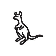 cangaroo icon illustration