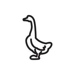 goose icon illustration