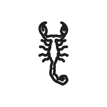 scorpion icon illustration