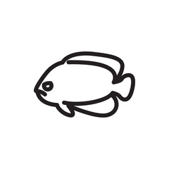 fish icon illustration