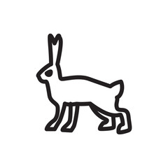 rabbit icon illustration