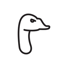 goose icon illustration