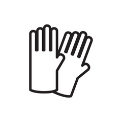 Obraz premium glove icon illustration