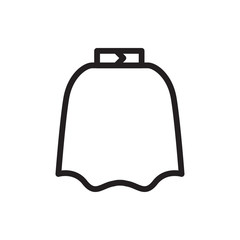 hairdresser peignoir icon illustration