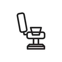 Fototapeta premium barber chair icon illustration