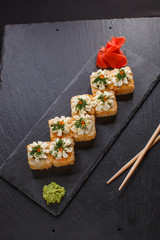 Japanese food hot roll with tuna