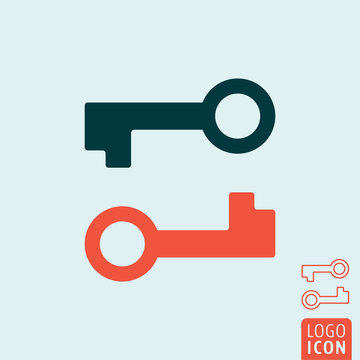Key icon isolated