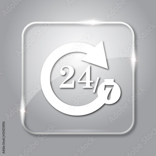 "24/7 icon" Stock photo and royalty-free images on Fotolia.com - Pic