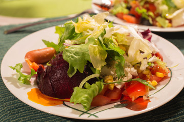 Fresh salad / healthy lifestyle concept.