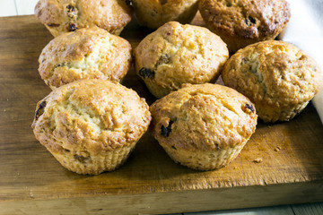 Muffins with raisin