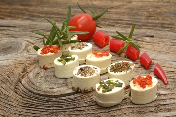 Feta cheese appetizer with spices