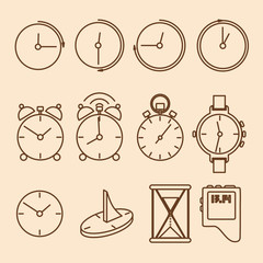 Several variants of abstract watch dials.