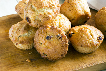 Muffins with raisin