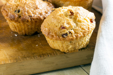 Muffins with raisin