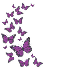 Vector Vintage Butterflies