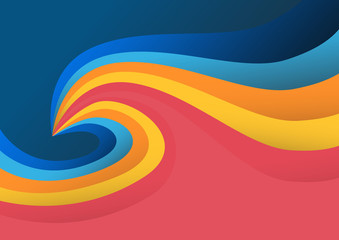 Wavy colorful background, gradient