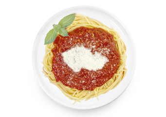 Dish of pasta with parmesan cheese shaped as Czech Republic.(ser