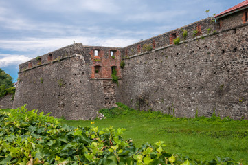 Ruined walls of ancient fortress in Ukraine © useful pictures