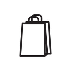 shopping bag icon illustration
