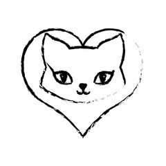 cat breed animal mammal love sketch vector illustration eps 10