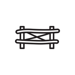 fence icon illustration